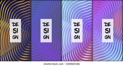 Minimal covers design. Colorful linear patterns. Vibrant background for screen, poster, banner, wallpaper, social media post