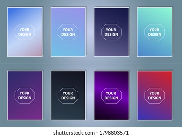 Diseño de cubiertas mínimas. Patrones lineales coloridos. Fondo vibrante para pantalla, afiche, pancarta, fondo de pantalla, publicación en medios sociales
