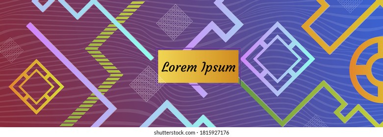 Diseño de cubiertas mínimas. Patrones lineales coloridos. Fondo vibrante para pantalla, afiche, pancarta, fondo de pantalla, publicación en medios sociales