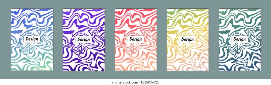 Diseño de cubiertas mínimas. Patrones lineales coloridos. Fondo vibrante para pantalla, afiche, pancarta, fondo de pantalla, publicación en medios sociales