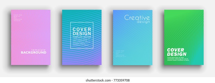 Minimal covers design. Colorful pastel gradients. Background geometric patterns. Vector template brochures, flyers, presentations, leaflet, magazine a4 size