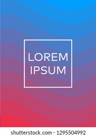 Minimal covers design. Cool geometric gradients