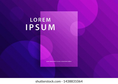 Minimal covers design. Cool geometric gradients vector.