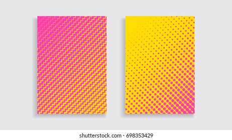 Minimal covers design. Cool halftone gradients. Future geometric template. Eps10 vector.