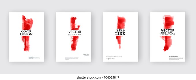 Minimal covers design. Cool paint brush.
