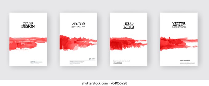 Minimal covers design. Cool paint brush.