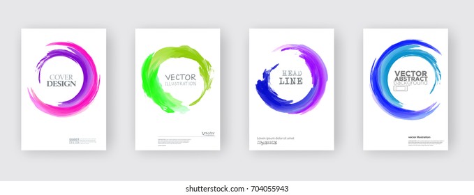 Minimal covers design. Cool paint rounds