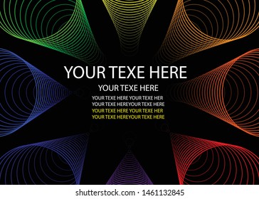 Minimal covers design Distribution circle Colour full Future Poster template