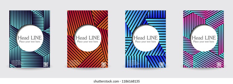Minimal covers design. Eps10 vector.