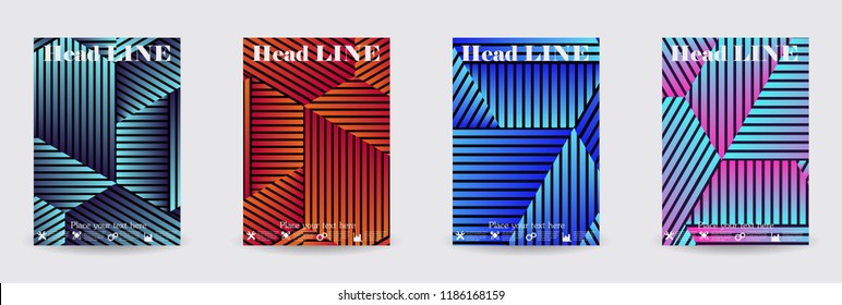 Minimal covers design. Eps10 vector.