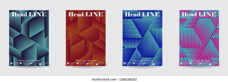 Minimal covers design. Eps10 vector.