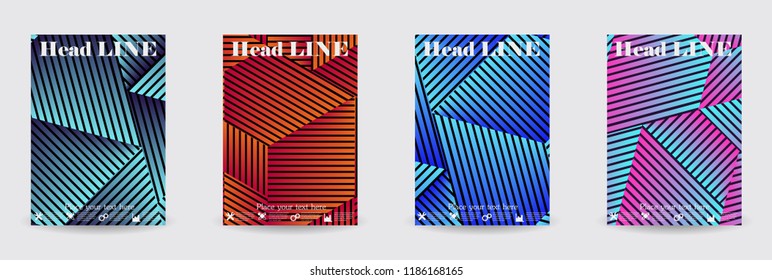 Minimal covers design. Eps10 vector.
