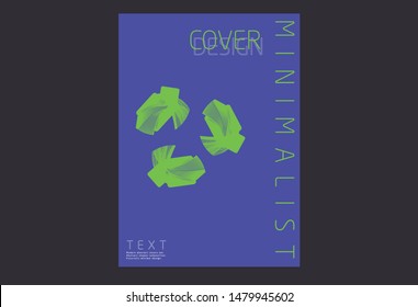 Minimal covers design with fluid shapes Poster template