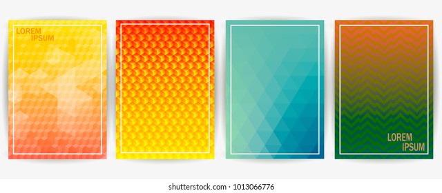 Minimal covers design. Future geometric template. Vector illustration