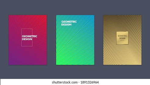 Minimal covers design. Future geometric patterns. Eps10 vector.