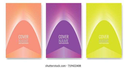 Minimal covers design. Future geometric patterns also useful for your app for smartphones. Illustrated vector