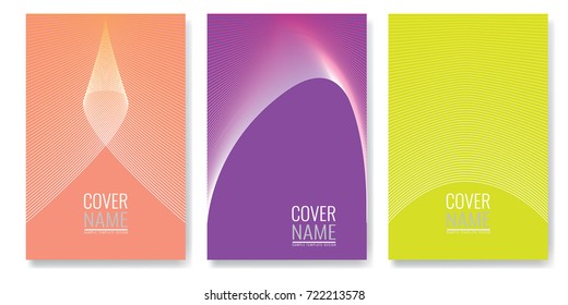 Minimal covers design. Future geometric patterns also useful for your app for smartphones. Illustrated vector