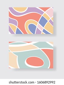 Minimal covers design. Geometric color mosaic. Abstract illustration.