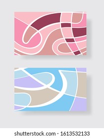 Minimal covers design. Geometric color mosaic. Abstract vector illustration.