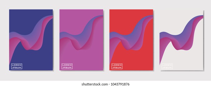 minimal covers design. geometric halftone. future cover template