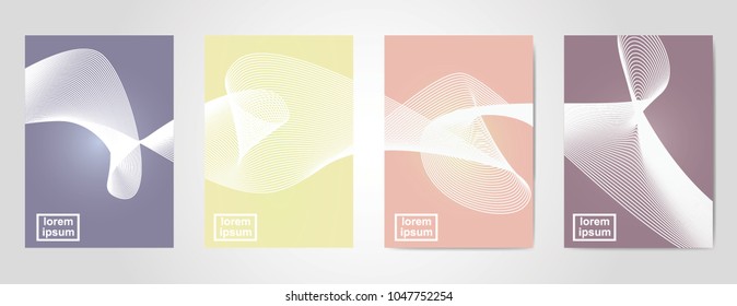 minimal covers design. geometric halftone. future cover template