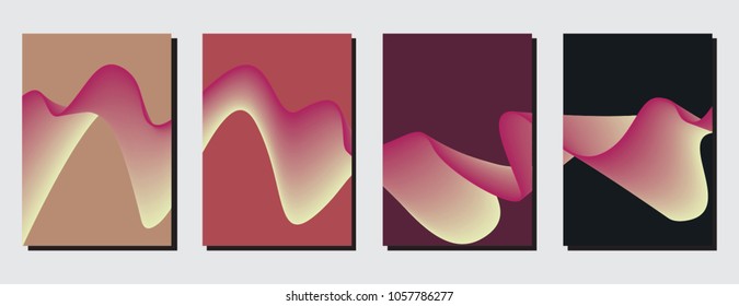 minimal covers design. geometric halftone. future cover template