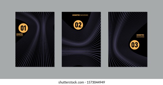 Minimal covers design. Geometric halftone gradients. Abstract background