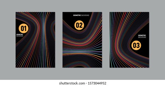 Minimal covers design. Geometric halftone gradients. Abstract background