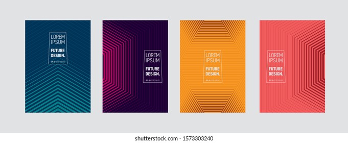 Minimal covers design. Geometric halftone gradients. Abstract background