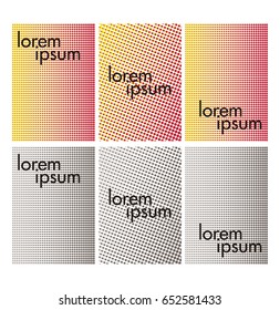Minimal covers design. Geometric halftone gradients. 6.
