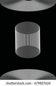 Minimal covers design. Geometric halftone gradients.