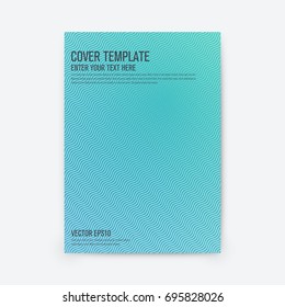 Minimal covers design. Geometric halftone gradients. Stock vector