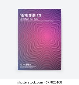 Minimal covers design. Geometric halftone gradients. Stock vector
