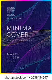 Minimal covers design with gradient dotted shape. Modern brigth backgrounds for flyer, poster, brochure. Vector graphics