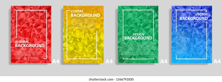 Minimal covers design halftone colorful design modern geometric background patterns vector illustrator

