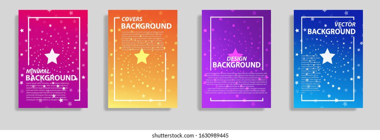 Minimal covers design halftone colorful design modern geometric background patterns vector illustrator
