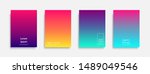 Minimal covers design. Halftone dots colorful design. Future geometric patterns. Eps10 vector.