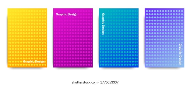 Minimale Deckengestaltung. Halftone hat buntes Design. Zukünftige geometrische Muster.