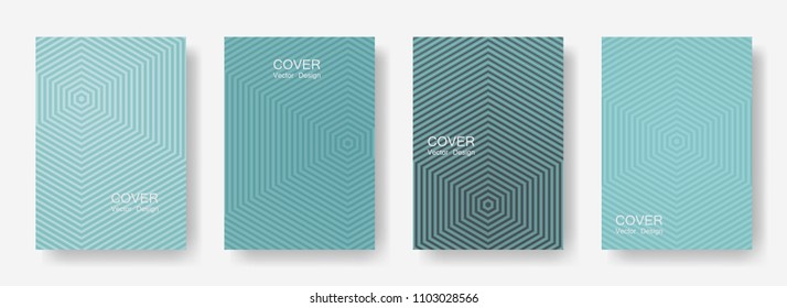 Minimal covers design with hexagon lines. Geometric halftone gradient backgrounds.  Dynamic Eps10 vector. Future geometric patterns with hexagon shape. Halftone lines texture backgrounds.