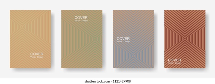 Minimal covers design with hexagon lines. Geometric halftone gradient backgrounds.  Tech Eps10 vector. Future geometric patterns with hexagon shape. Halftone lines texture backgrounds design.