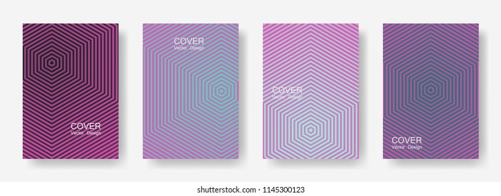 Minimal covers design with hexagon lines. Geometric halftone gradients.  Tech Eps10 vector. Future geometric patterns with hexagons. Halftone lines texture backgrounds design.