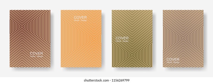 Minimal covers design with hexagon lines. Geometric halftone gradient backgrounds.  Business Eps10 vector. Future geometric patterns with hexagon shape. Halftone lines texture backgrounds.