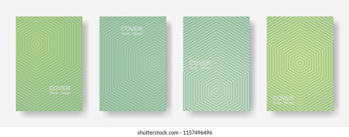 Minimal covers design with hexagon lines. Geometric halftone gradients.  Indie Eps10 vector. Future geometric patterns with hexagons. Halftone lines texture backgrounds design.