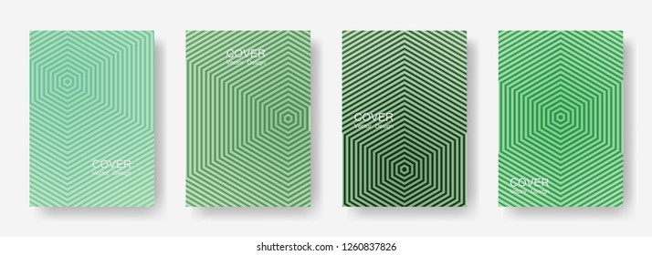 Minimal covers design with hexagon lines. Geometric halftone gradients.  Branding Eps10 vector. Future geometric patterns with hexagons. Halftone lines texture backgrounds design.