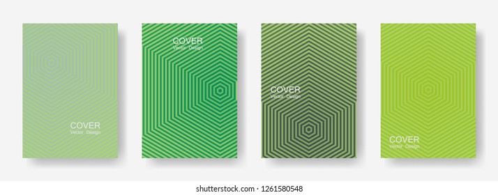 Minimal covers design with hexagon lines. Geometric halftone gradient backgrounds.  Advertising Future geometric patterns with hexagons. Halftone lines texture backgrounds.