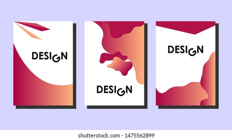 Minimal covers design. Liquid design. Geometric background. Colorful halftone gradients. Future geometric patterns. very suitable for your work project. trend design