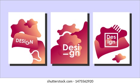 Minimal covers design. Liquid design. Geometric background. Colorful halftone gradients. Future geometric patterns. very suitable for your work project. trend design