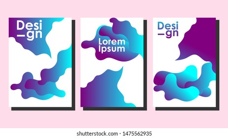 Minimal covers design. Liquid design. Geometric background. Colorful halftone gradients. Future geometric patterns. very suitable for your work project. trend design