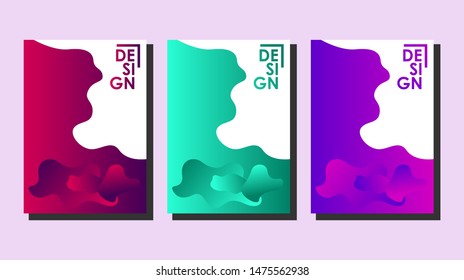 Minimal covers design. Liquid design. Geometric background. Colorful halftone gradients. Future geometric patterns. very suitable for your work project. trend design