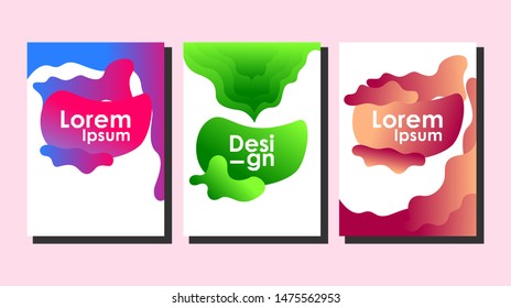 Minimal covers design. Liquid design. Geometric background. Colorful halftone gradients. Future geometric patterns. very suitable for your work project. trend design